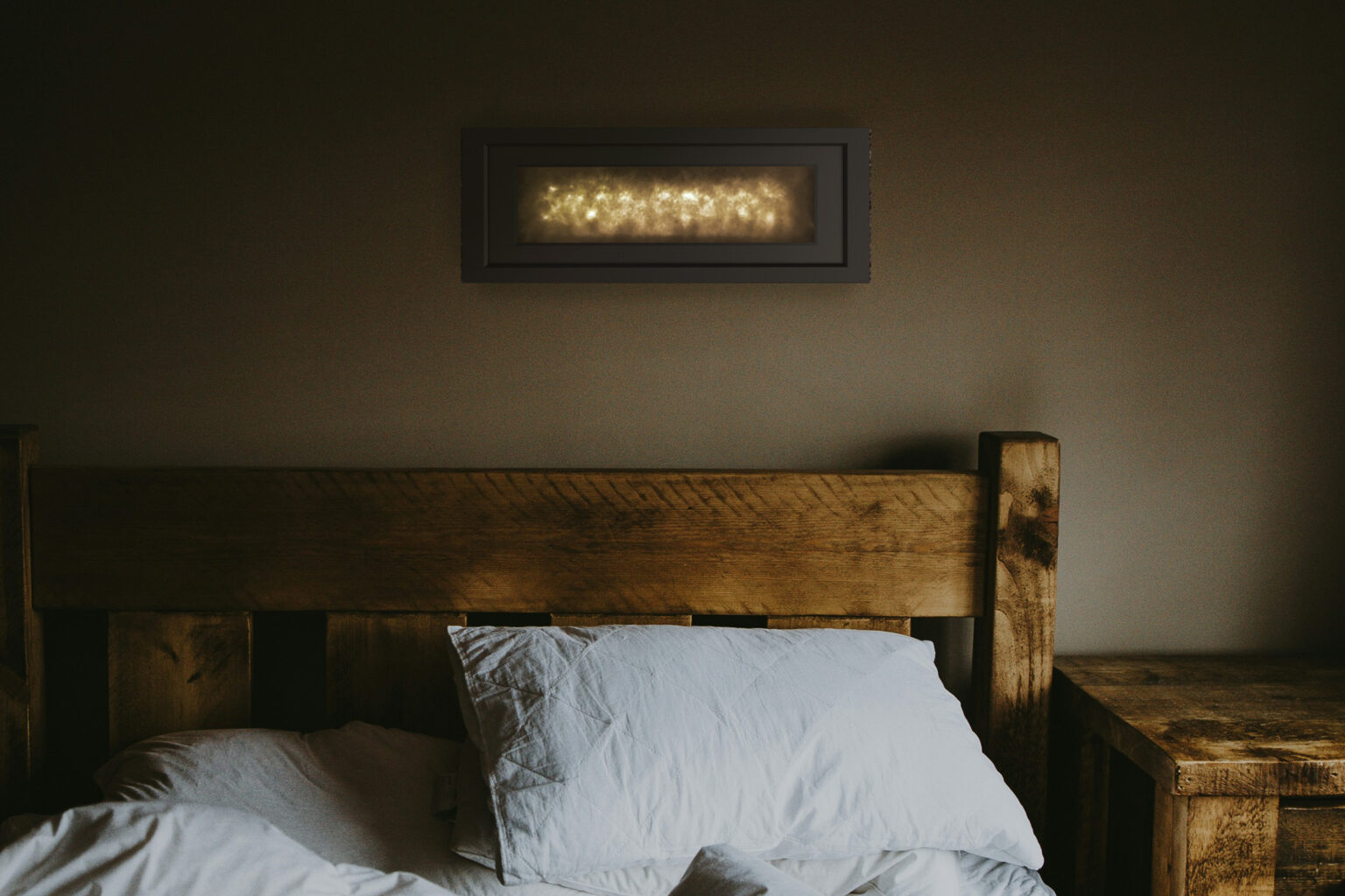 1/f Wall Lamp example-　ゆらぎの光を映すランプ 使用例